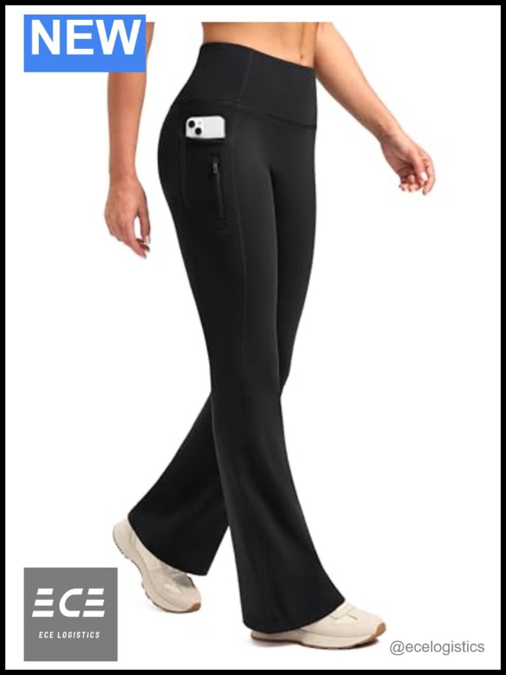 Fleece Lined Flare Leggings Water Resistant Winter Bootcut Yoga Pants Pockets